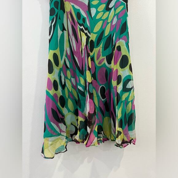 Milly of New York Vintage Y2k Babydoll Silk Dress 8 - Picture 3 of 11